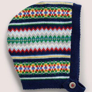 Baby Boden fair isle baby bonnet